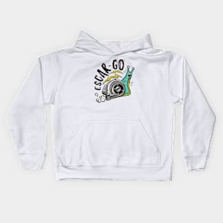 Escar-Go // Funny Snail Escargot Kids Hoodie